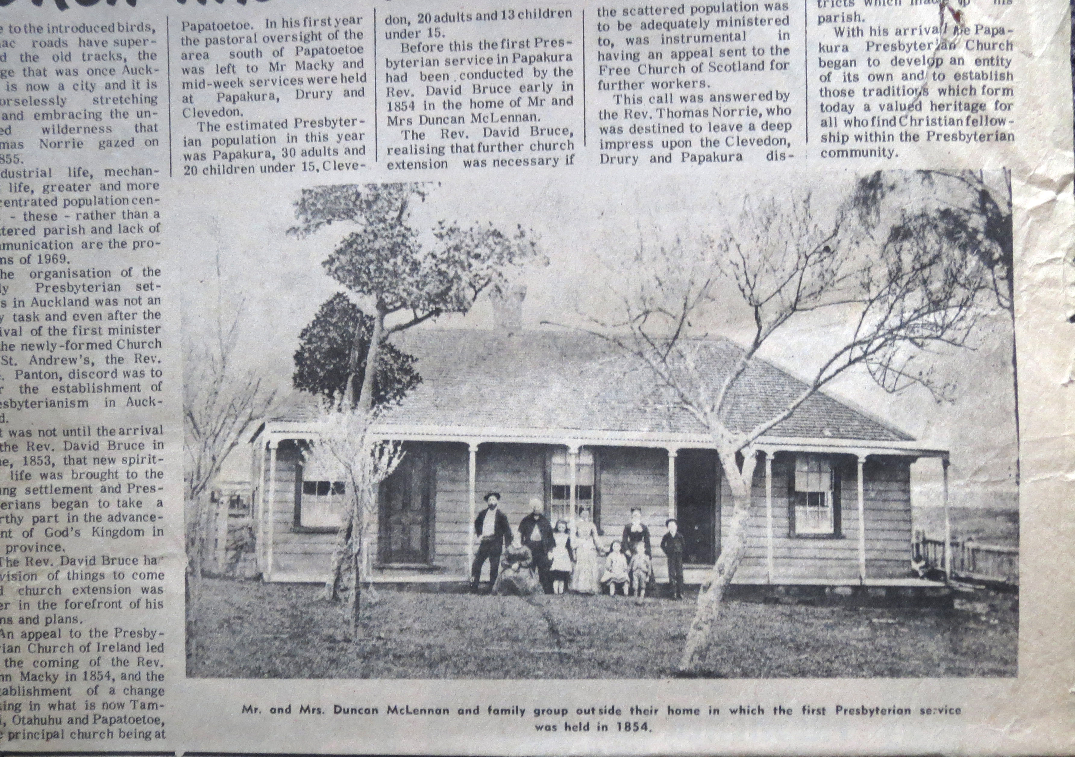 Photo of photos/Duncan McLennan (b1810) Fernaig hse Papakura